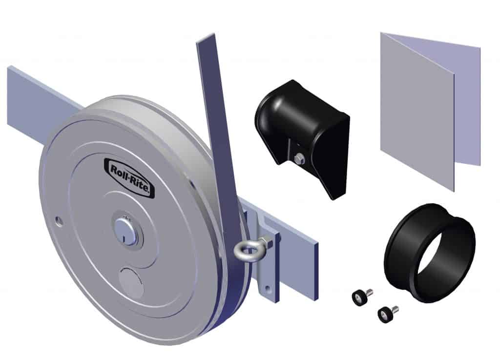 Roll Rite Tarp Return With Mounting Plate For Sheet And Post Trailers