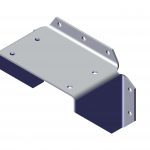 Roll Rite AL Bracket for Mounting Top Mount Pivot to Vertical Surface 47200