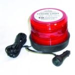 Techspan Junior Strobe Light 12VDC, Red Lens, Magnet Mount