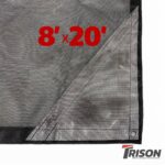 8′ x 20′ Black Mesh Tarp for Lugger Bins