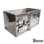 18" High x 18" Deep x 36" Wide Storage Box with Polished Double Door & Camlock Handle