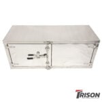 24 High x 24 Deep x 60 Wide Storage Box - Polished Double Door with Cam Lock