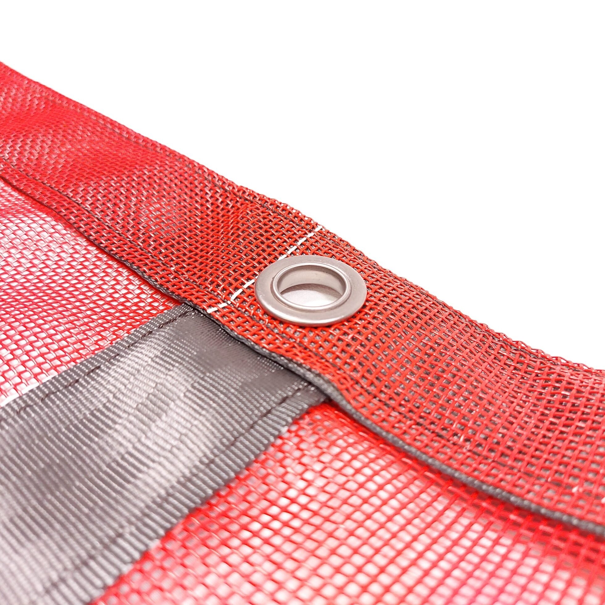 84" X 22' Canadian Flag Mesh Dump Truck Tarp With Pocket On One End