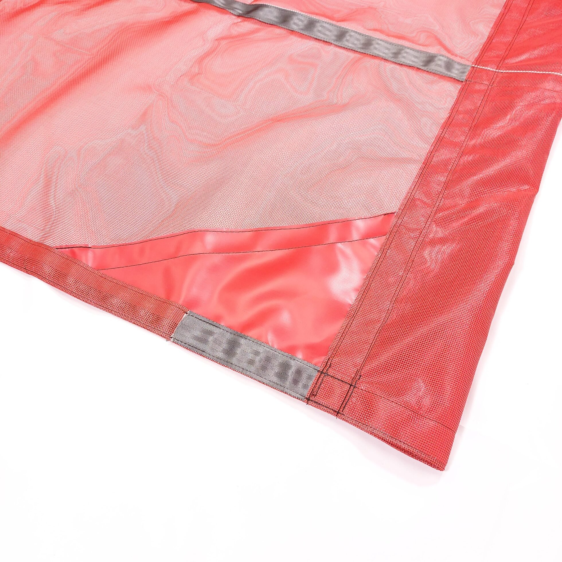 84" X 22' Canadian Flag Mesh Dump Truck Tarp With Pocket On One End