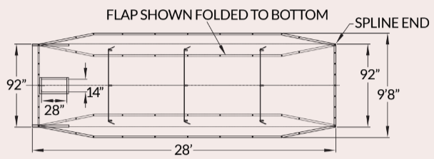Roll Off Mighty Mesh Replacement Tarp | Donovan Tarps