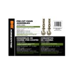 Kinedyne G70 1/2″ x 20′ Transport Chain with Clevis Hooks – 11,300 lb WLL