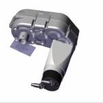Roll Rite 10250 Thru-Shaft Motor 12V, 54 RPM for 1″ Shaft, 5 Year Warranty